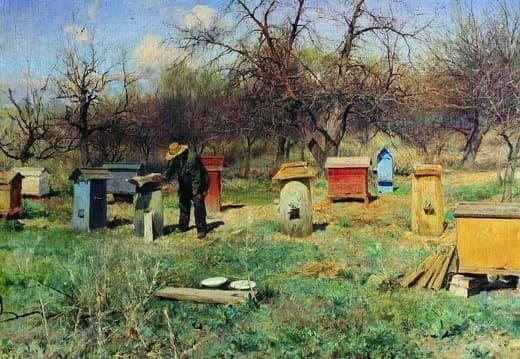 Весенний день. Пасека